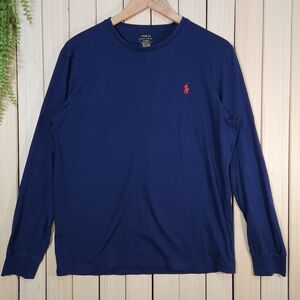Polo Ralph Lauren Men's Shirt Navy Long Sleeve Size M
